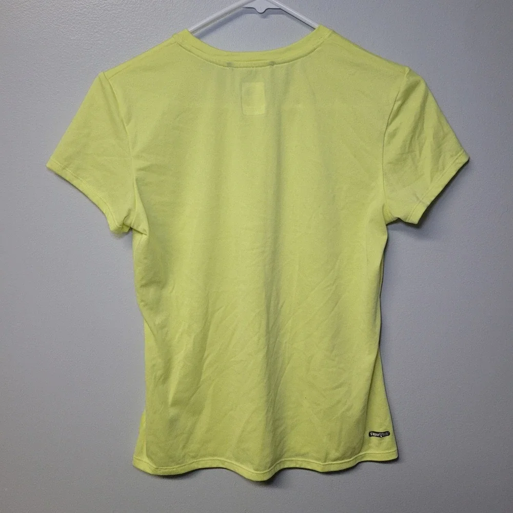 The North Face Womens Small Yellow Short Sleeve Crew Neck Active Tee Shirt - Picture 2 of 6